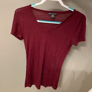 Maroon V Neck